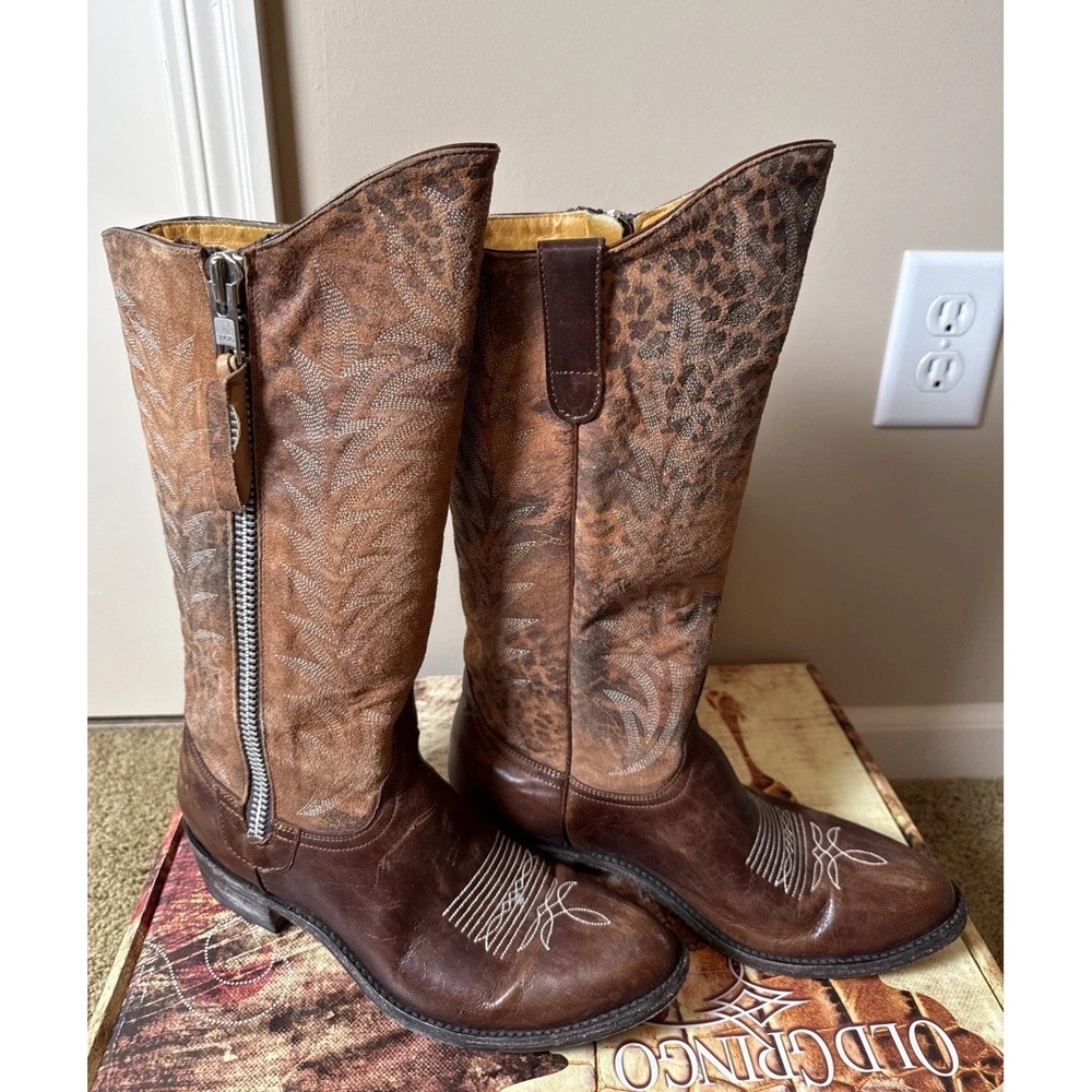 Old Gringo Women's 9.5B Razz 13" Western Boots Brown Made in Mexico Rodeo ($680)